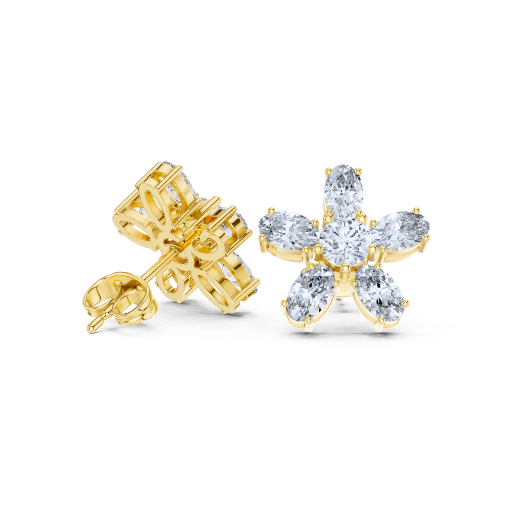 Petal Radiance Diamond Studs