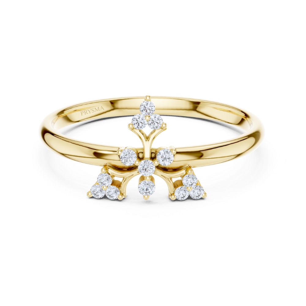 Regal Radiance Fleur Diamond Ring