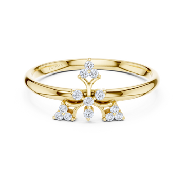 Regal Radiance Fleur Diamond Ring