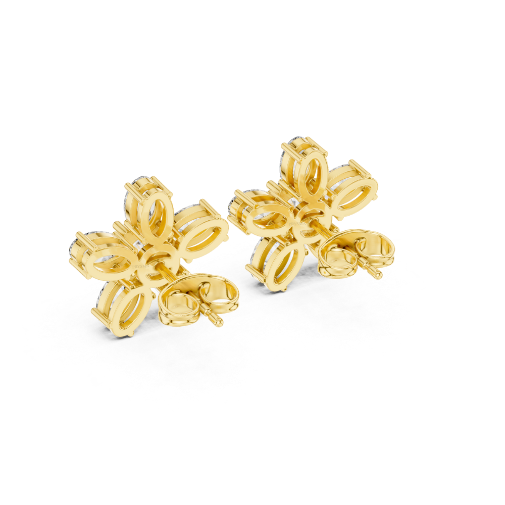 Petal Radiance Diamond Studs