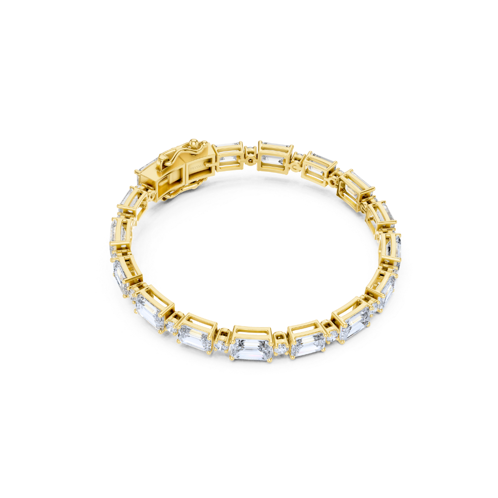 Aurora Emerald-Cut Diamond Bracelet