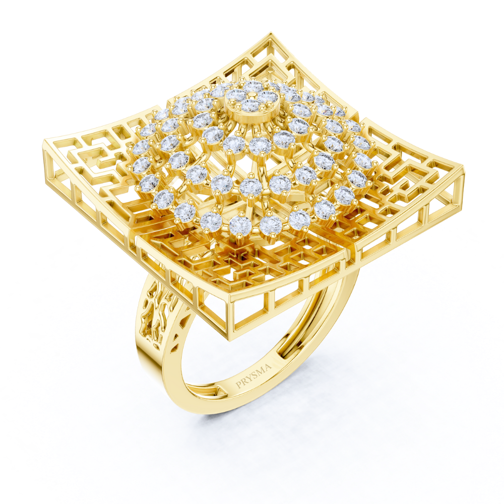 Majestic Mandala Statement Ring