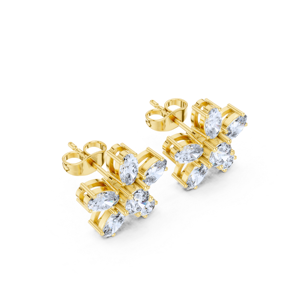 Petal Radiance Diamond Studs