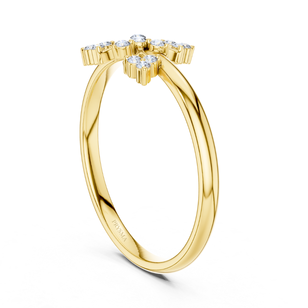 Regal Radiance Fleur Diamond Ring
