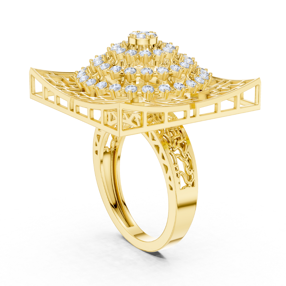 Majestic Mandala Statement Ring