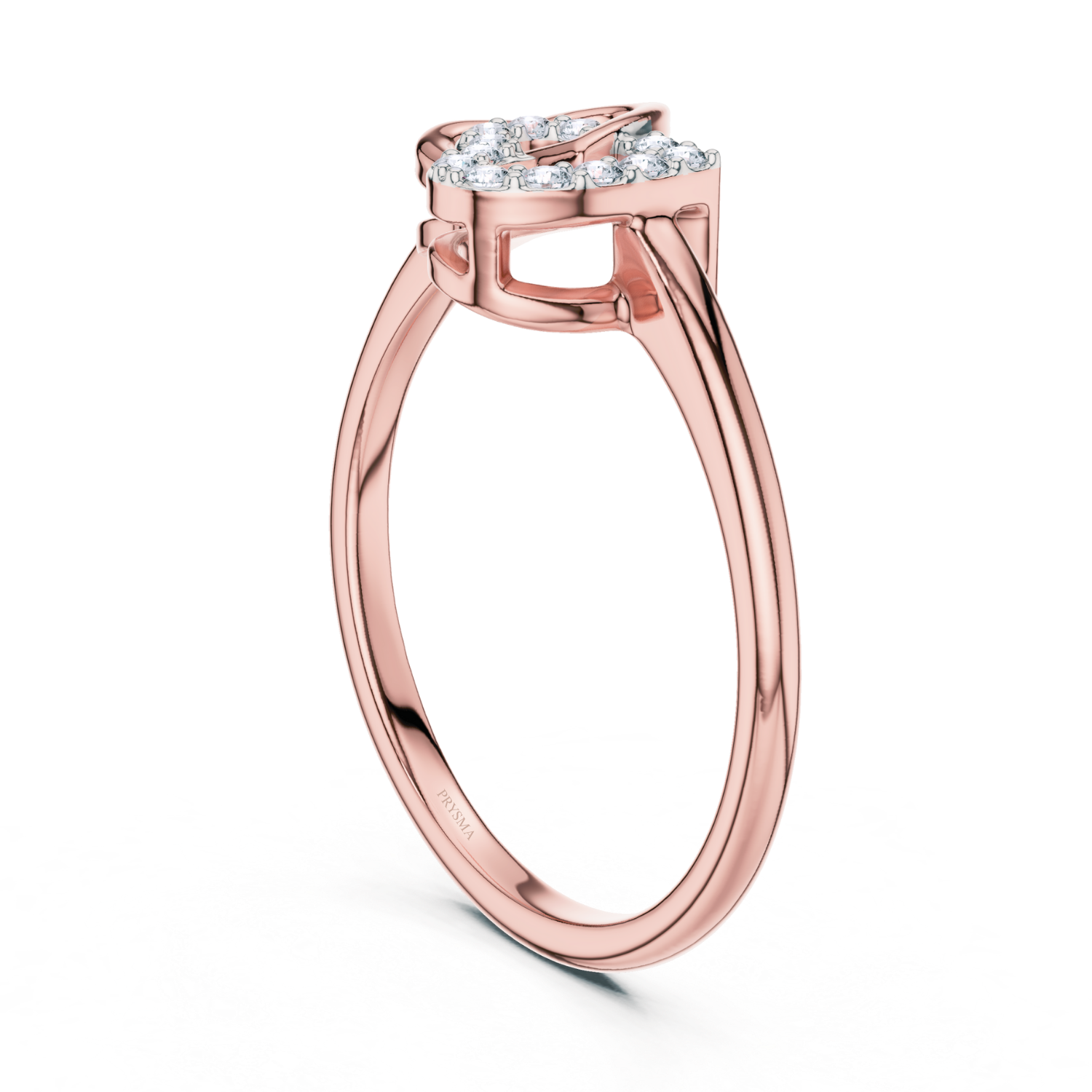 Intertwined Hearts Diamond Ring