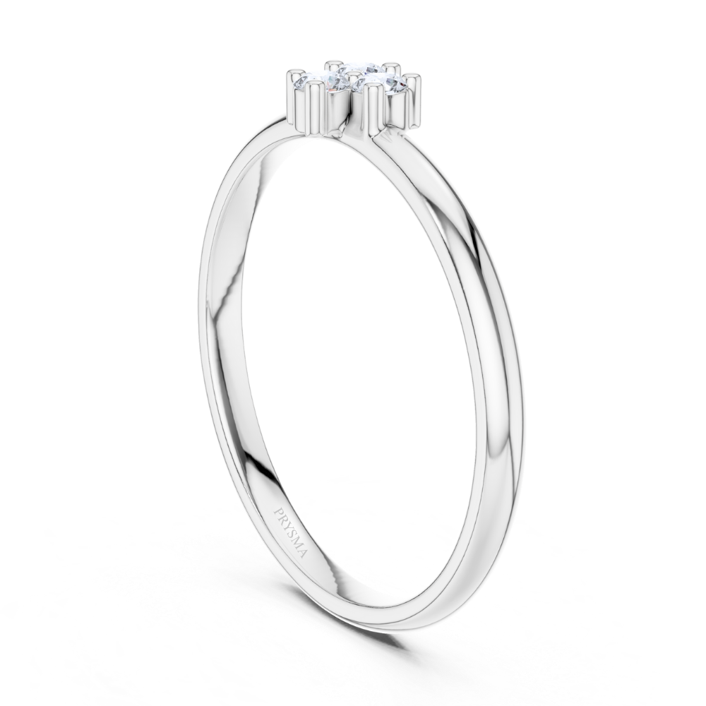 Twin Flame Diamond Ring