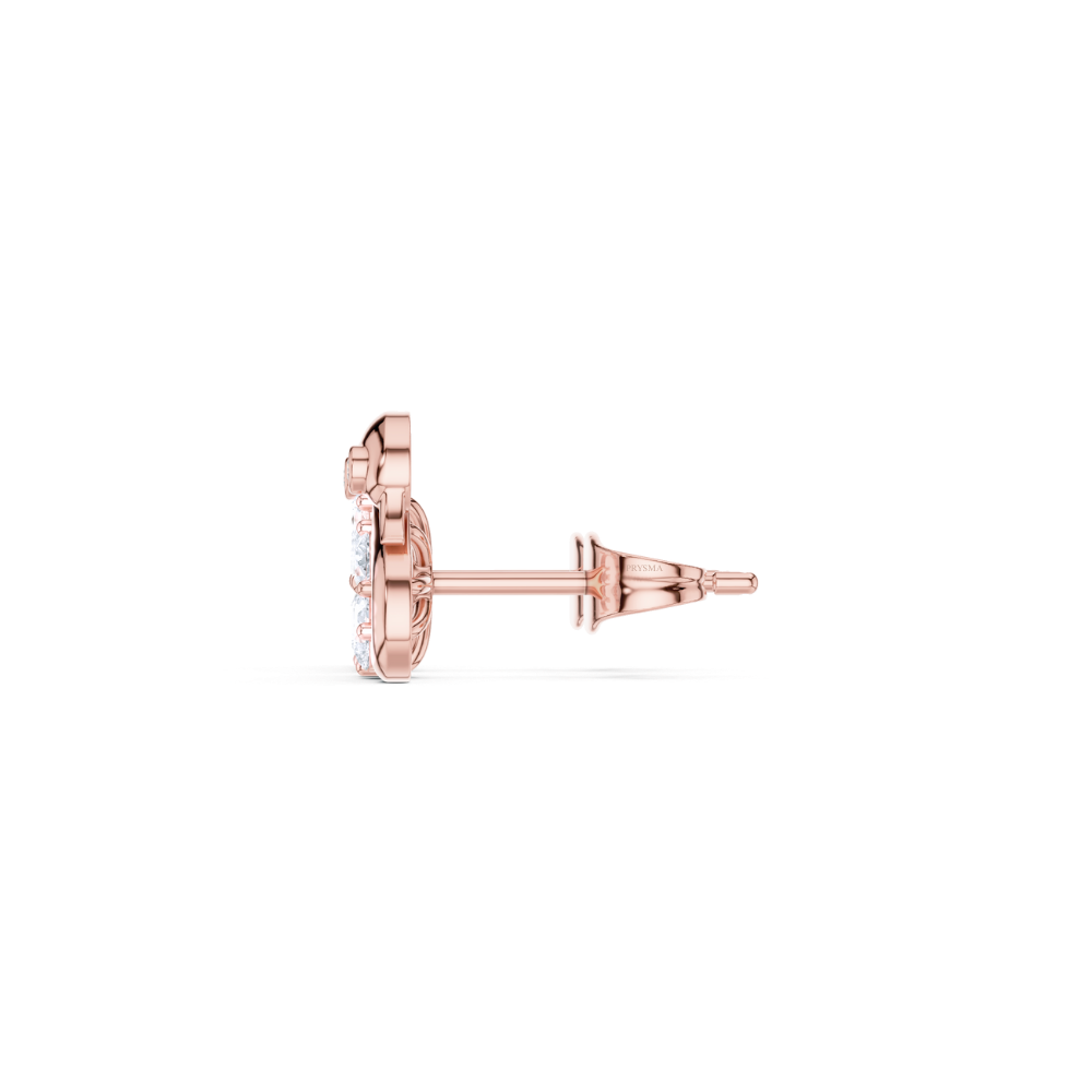 Graceful Bloom Swan Diamond Studs