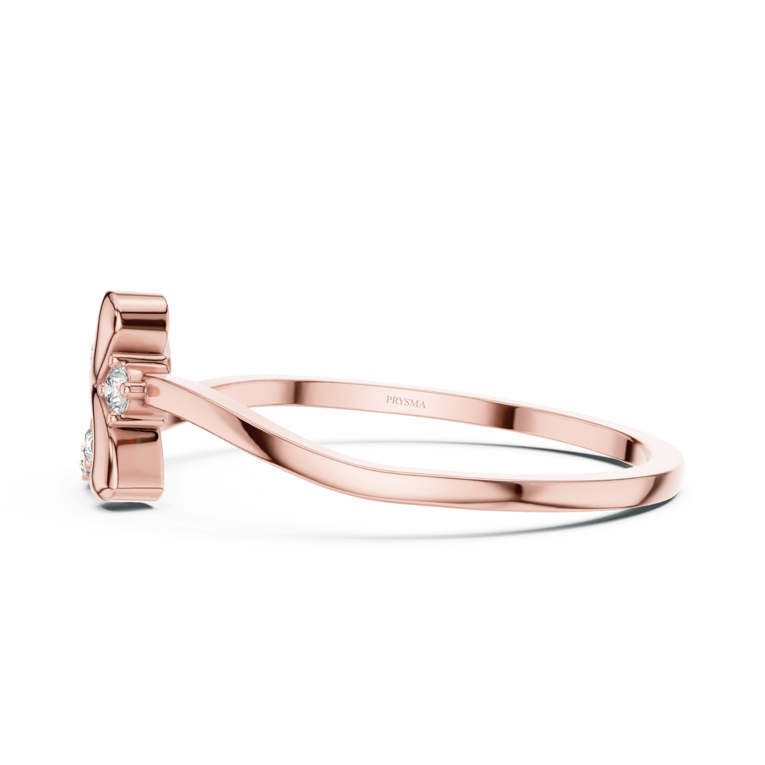 Graceful Bow Diamond Ring