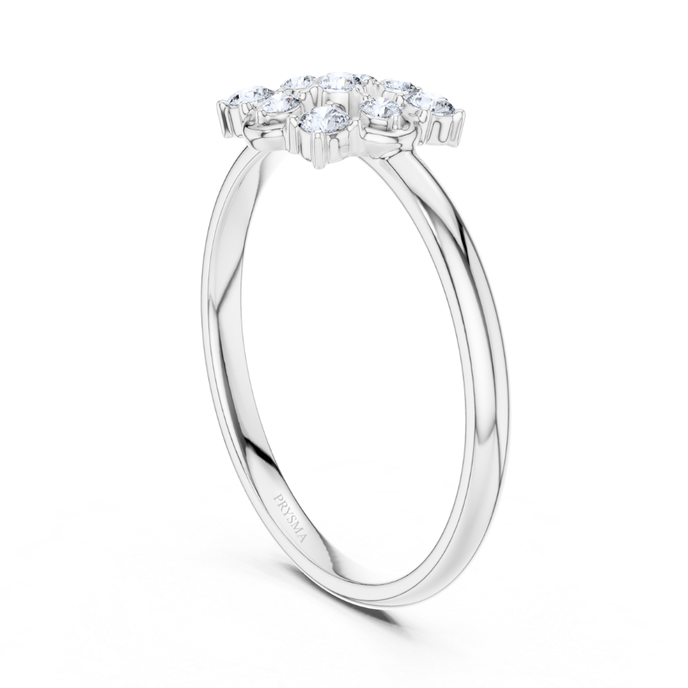 Radiant Petal Cluster Ring