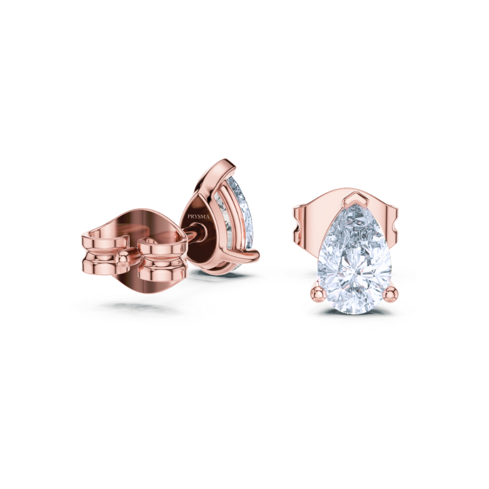 Classic Pear-Shaped Stud Earrings