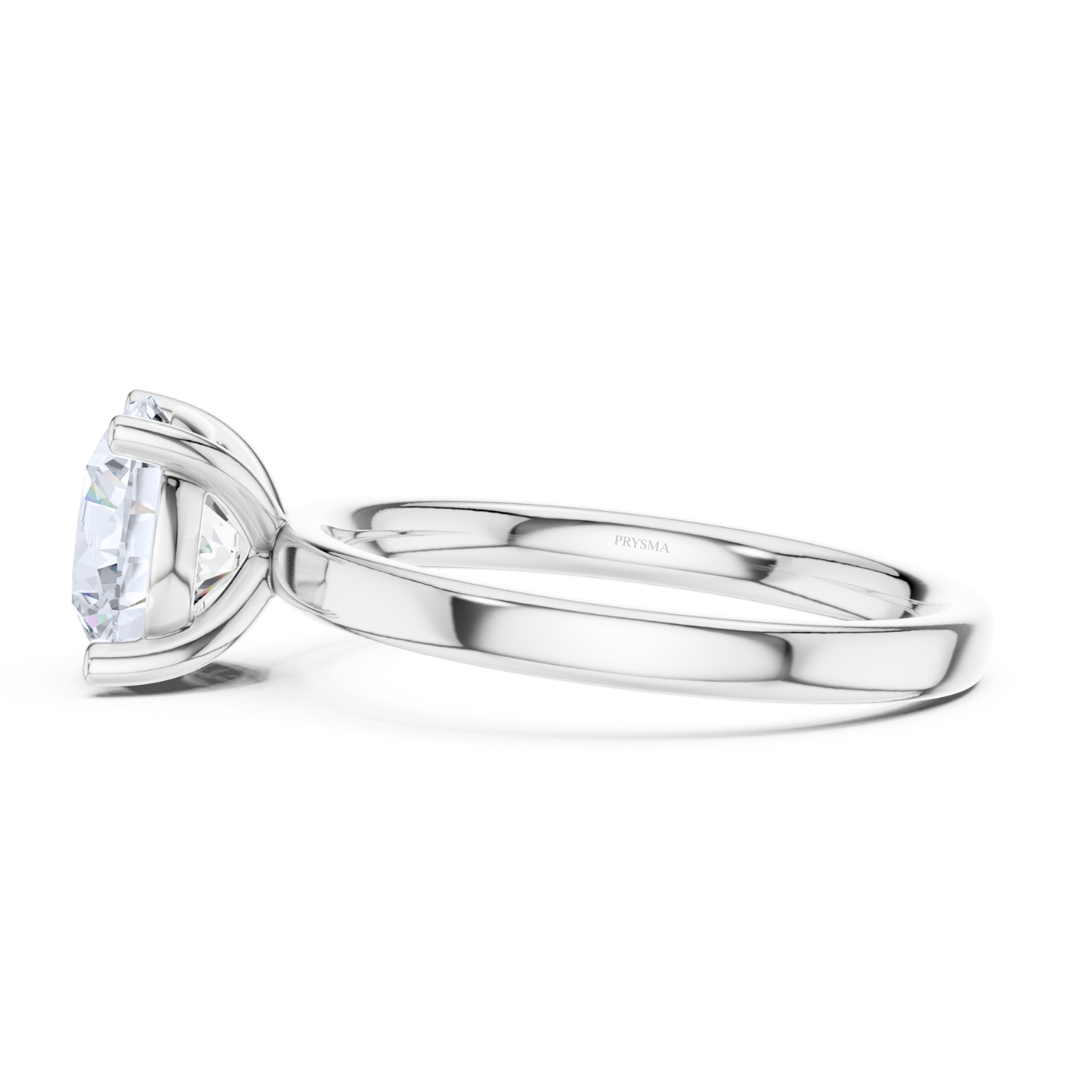 Classic Solitaire Round Cut With Open Cathedral Setting