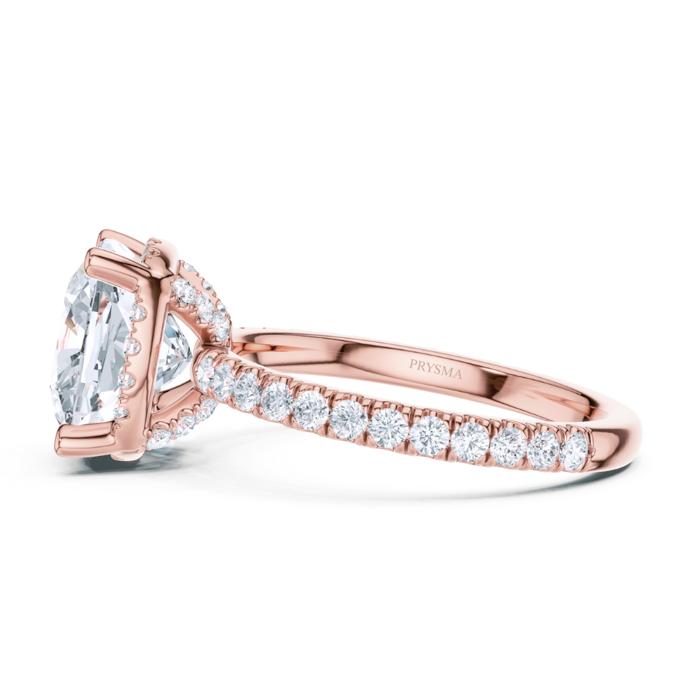 The Regal Cushion Halo Ring