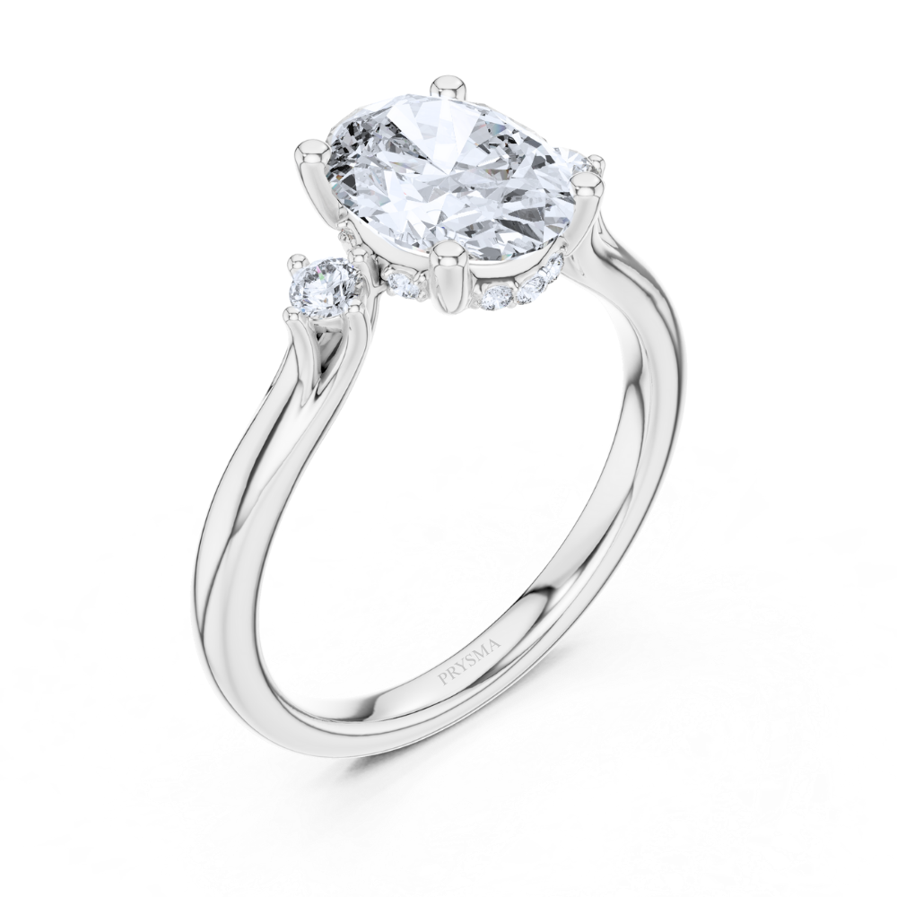 Radiant Trio Oval Diamond Ring