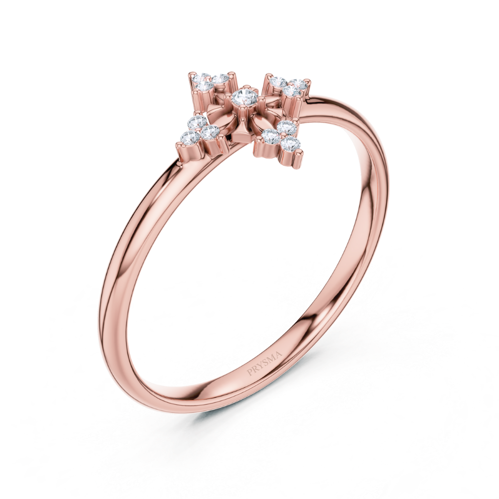 Divine Petal Cluster Ring