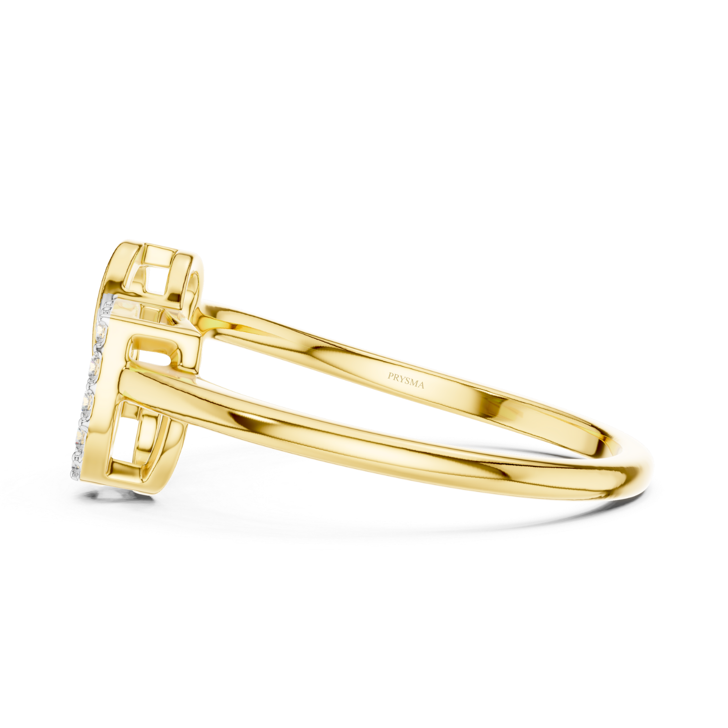 Intertwined Hearts Diamond Ring