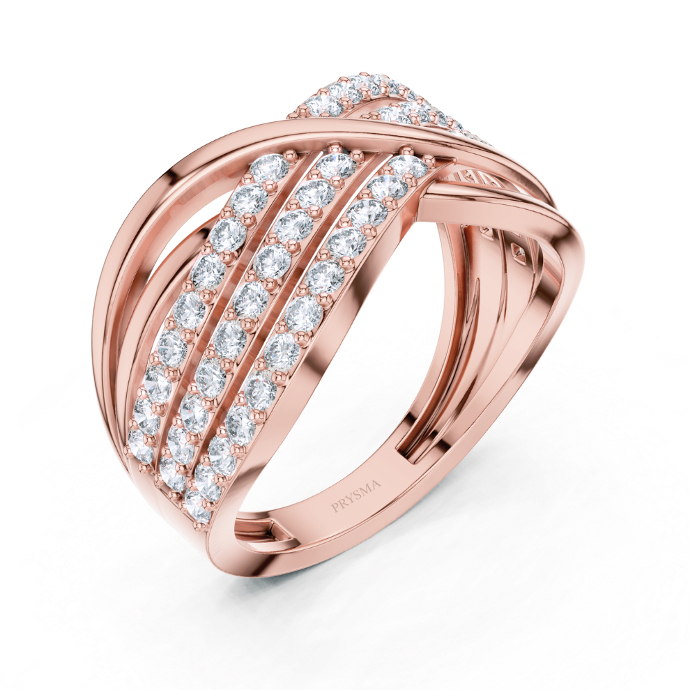 Infinity Twist Diamond Band Ring