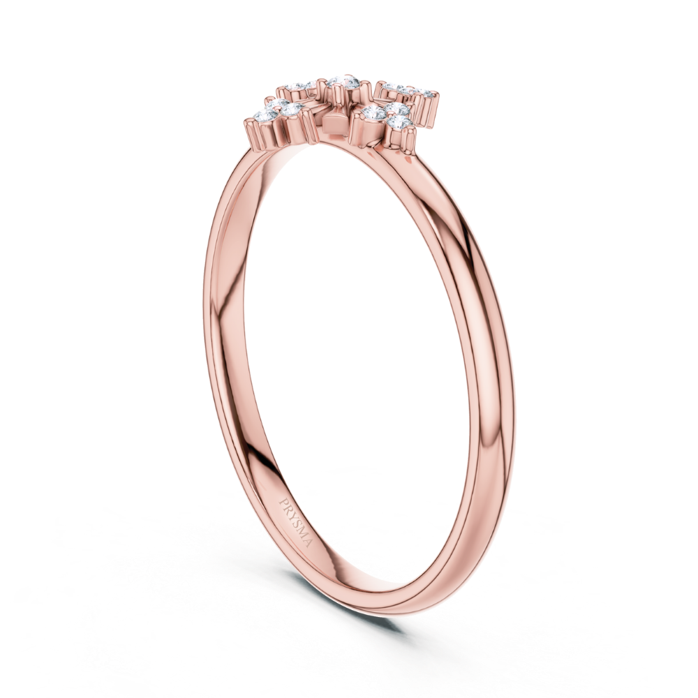Divine Petal Cluster Ring
