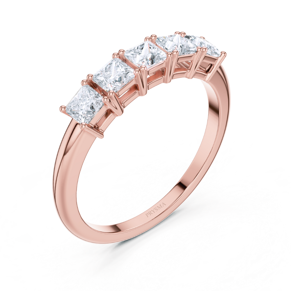 Regalia Five-Stone Princess Cut Diamond Ring