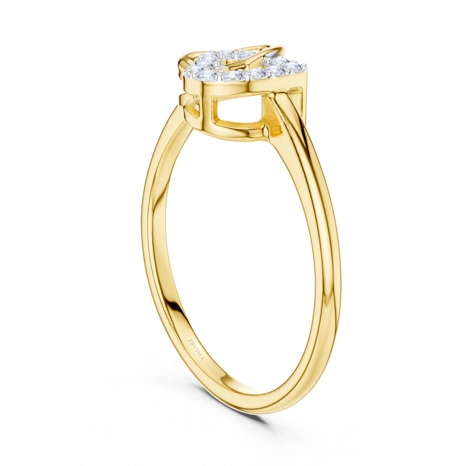 Intertwined Hearts Diamond Ring