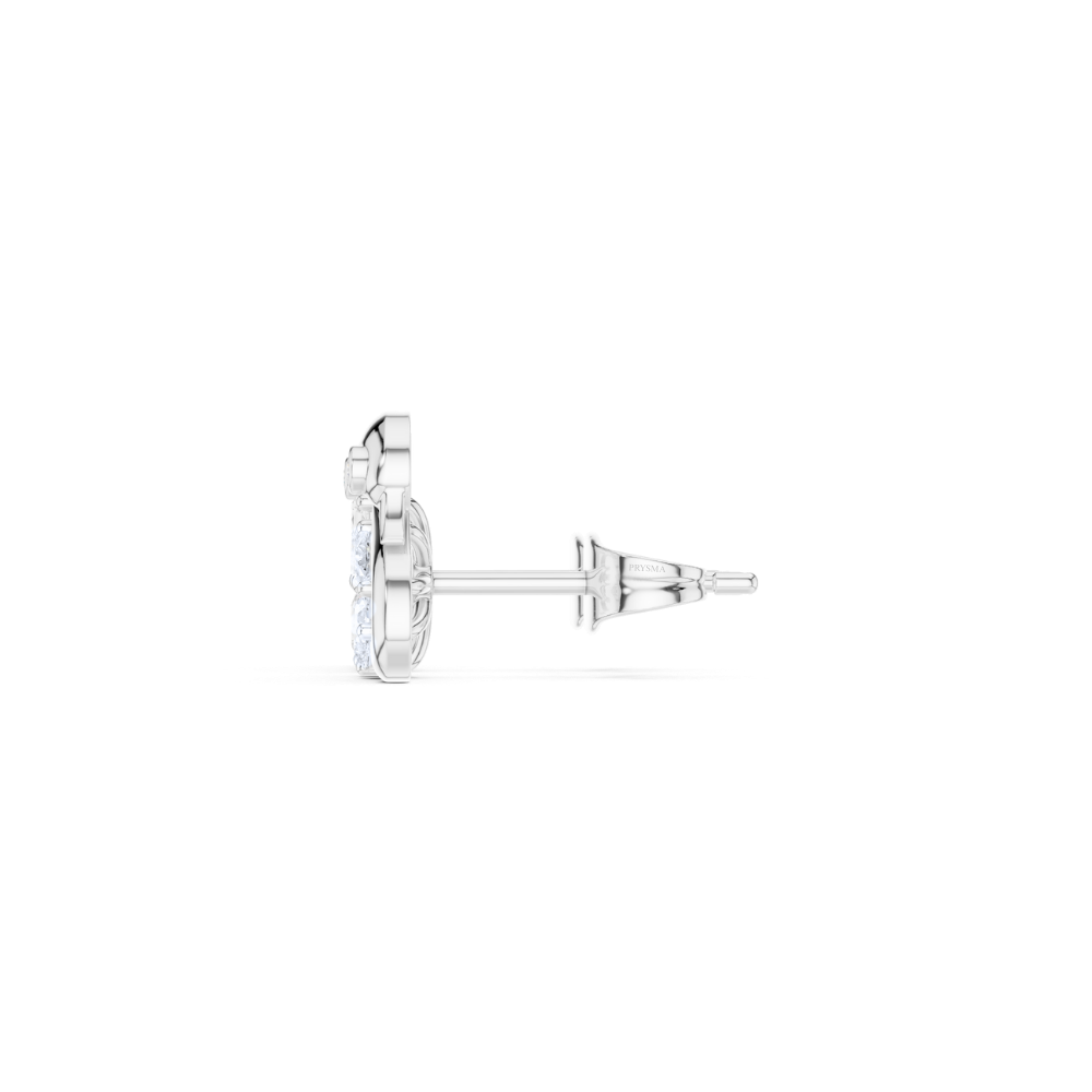Graceful Bloom Swan Diamond Studs