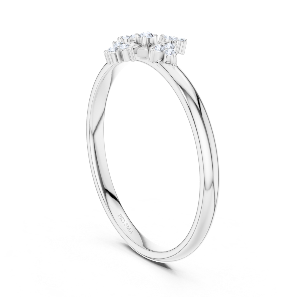 Divine Petal Cluster Ring