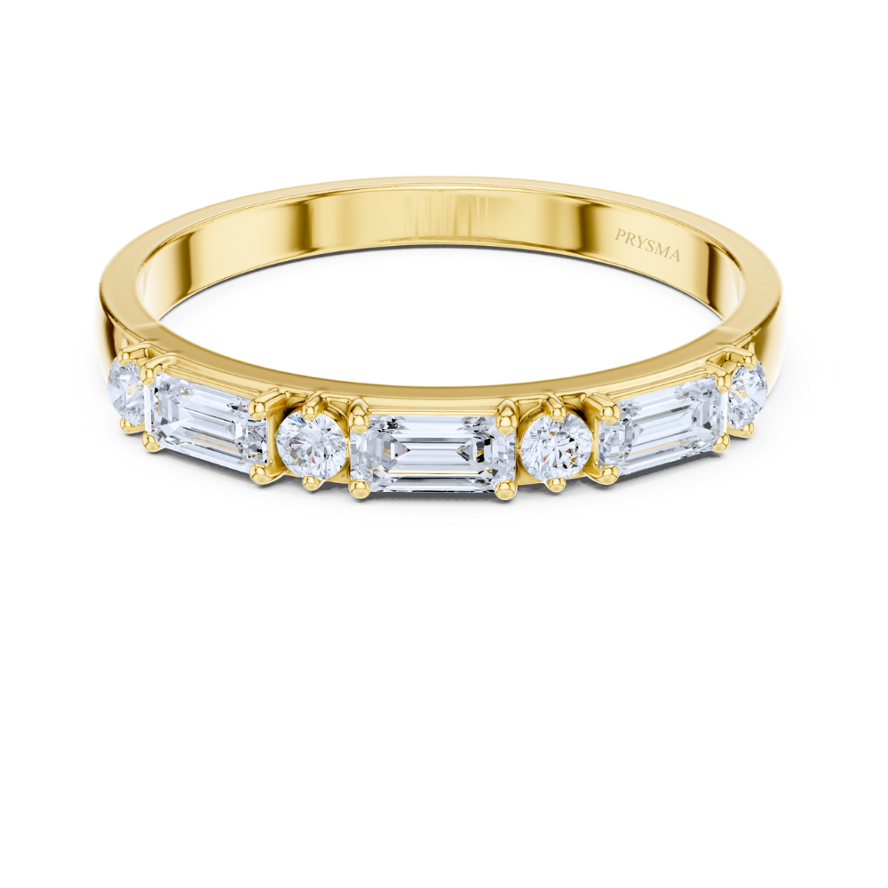 Aurora Mixed-Cut Diamond Band