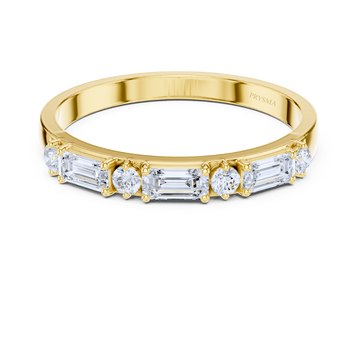 Aurora Mixed-Cut Diamond Band