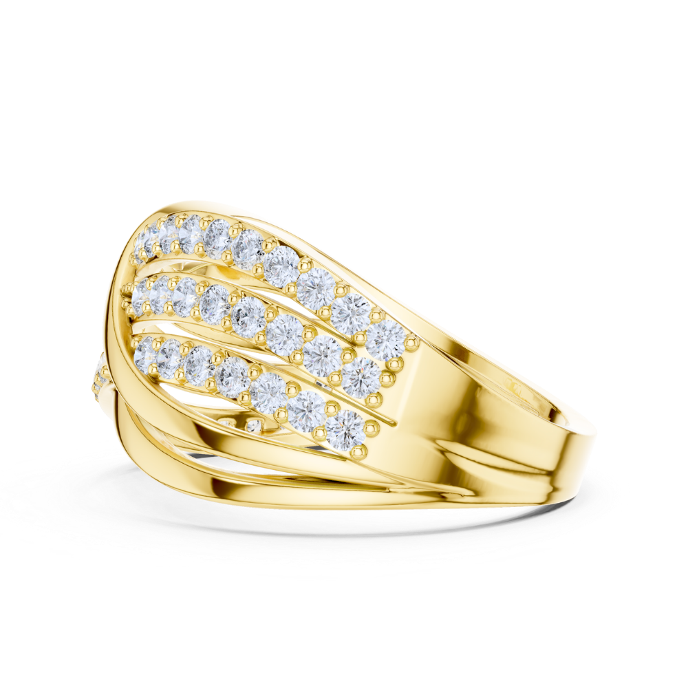 Infinity Twist Diamond Band Ring