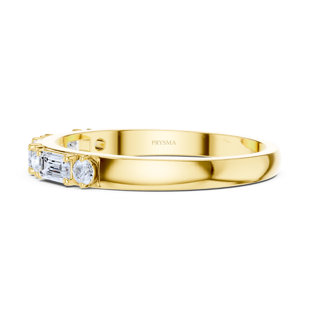 Aurora Mixed-Cut Diamond Band