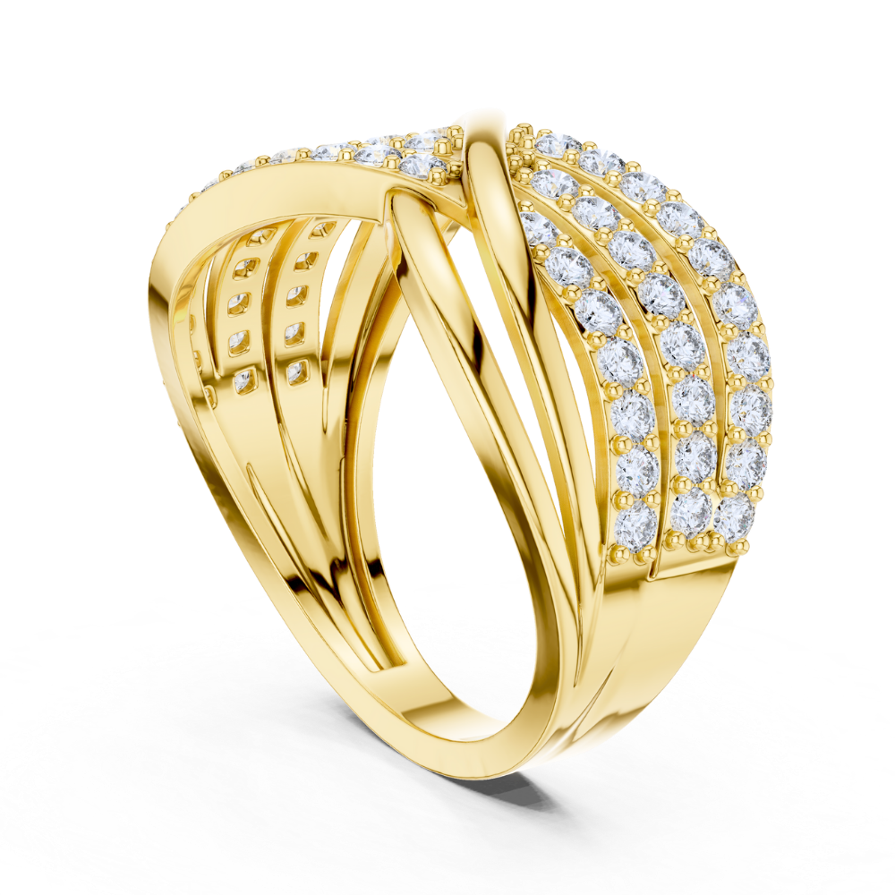 Infinity Twist Diamond Band Ring