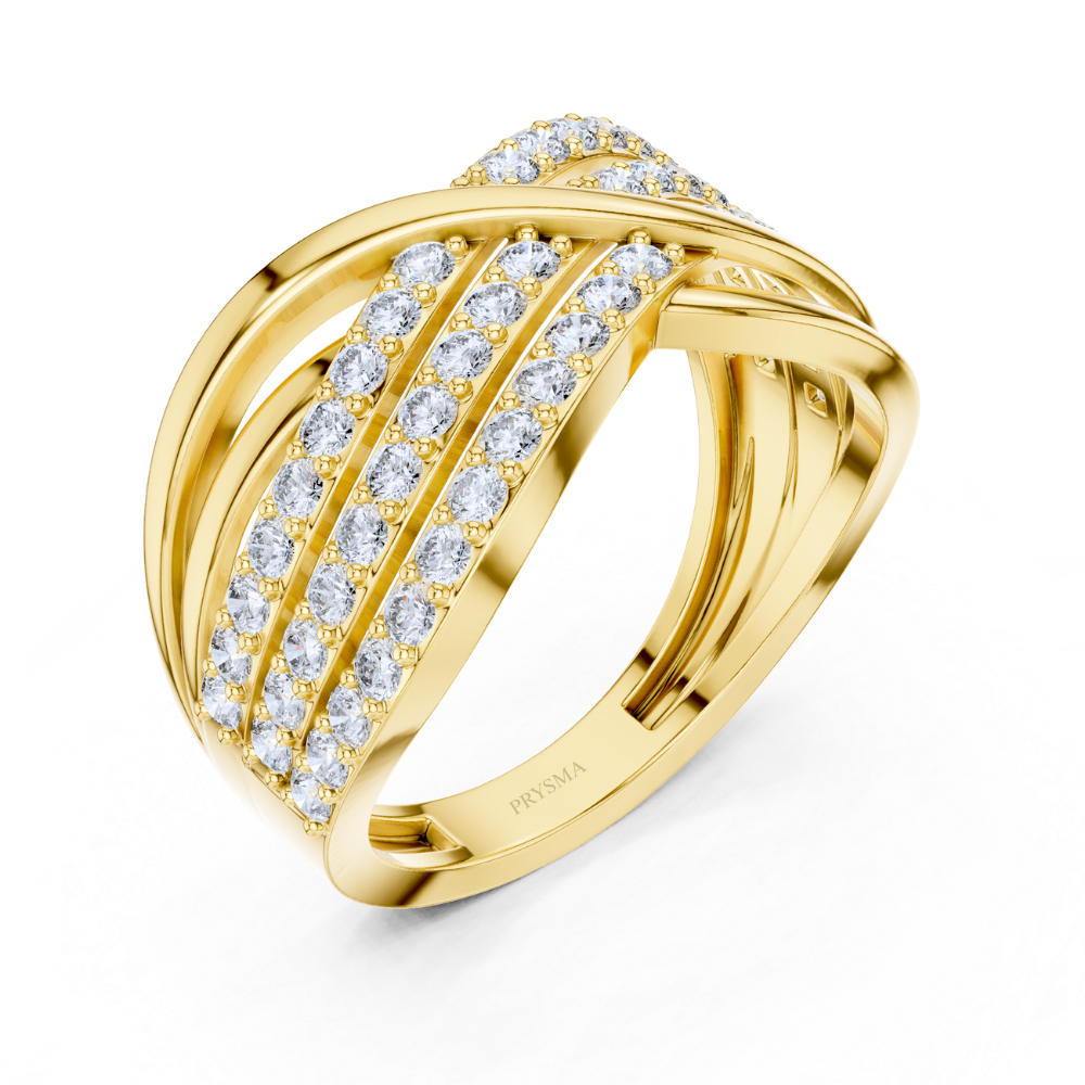 Infinity Twist Diamond Band Ring