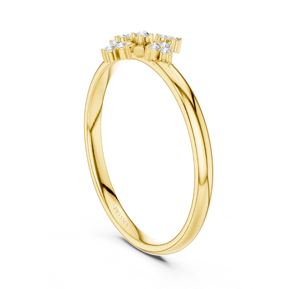 Divine Petal Cluster Ring