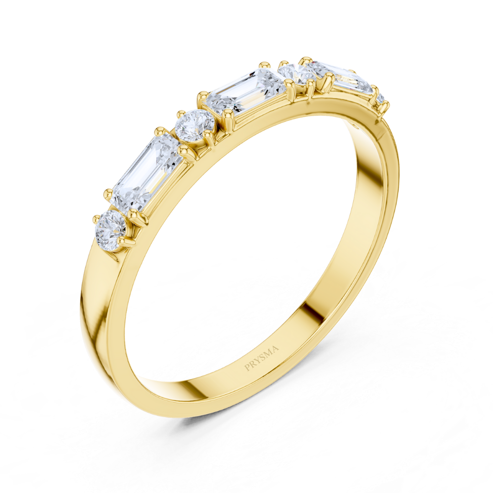 Aurora Mixed-Cut Diamond Band