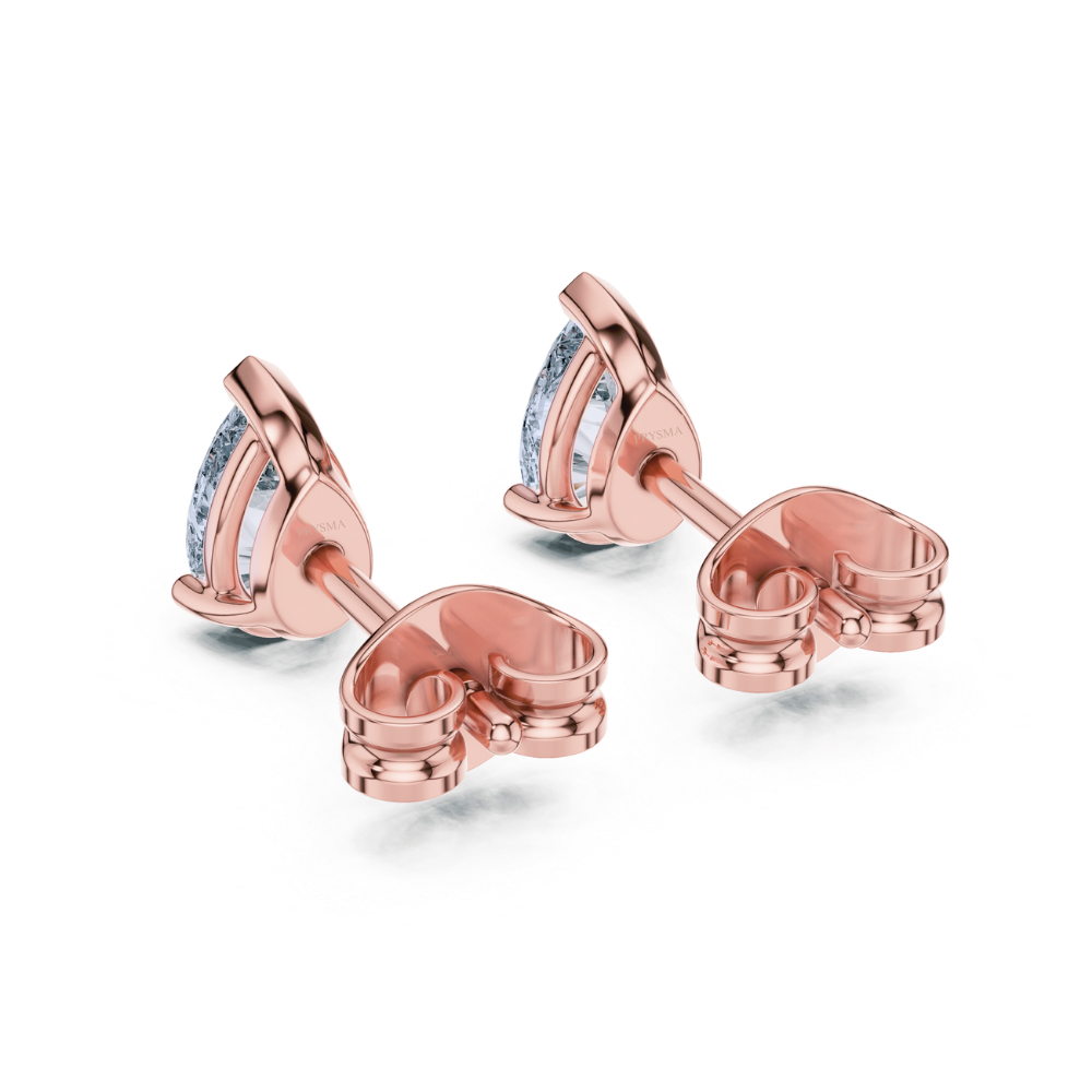 Classic Pear-Shaped Stud Earrings