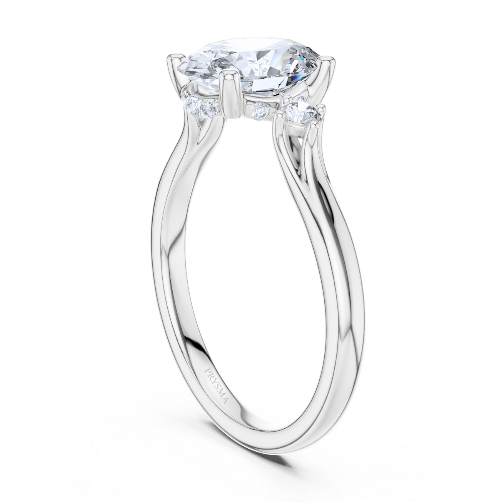 Radiant Trio Oval Diamond Ring