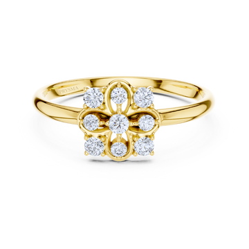 Radiant Petal Cluster Ring