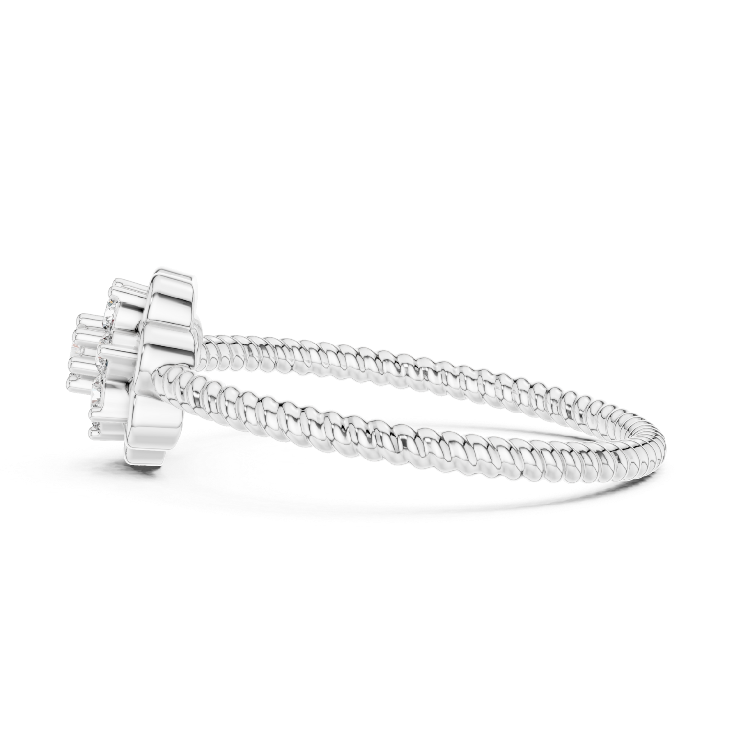 Blooming Petal Diamond Ring