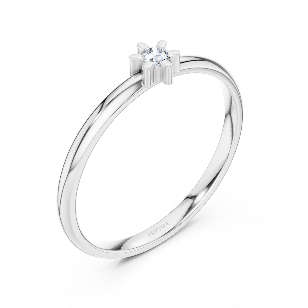 Solara Diamond Solitaire Ring