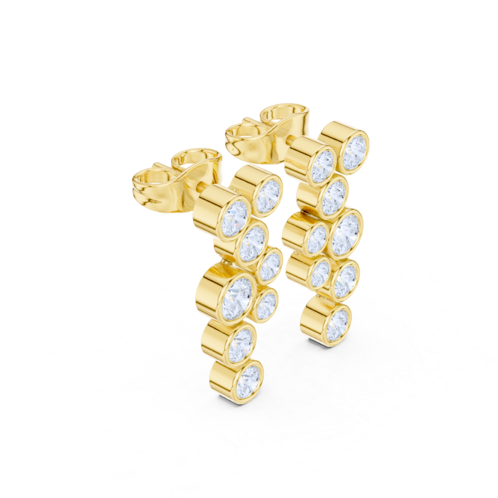 Bubbly Brilliance Drop Earrings