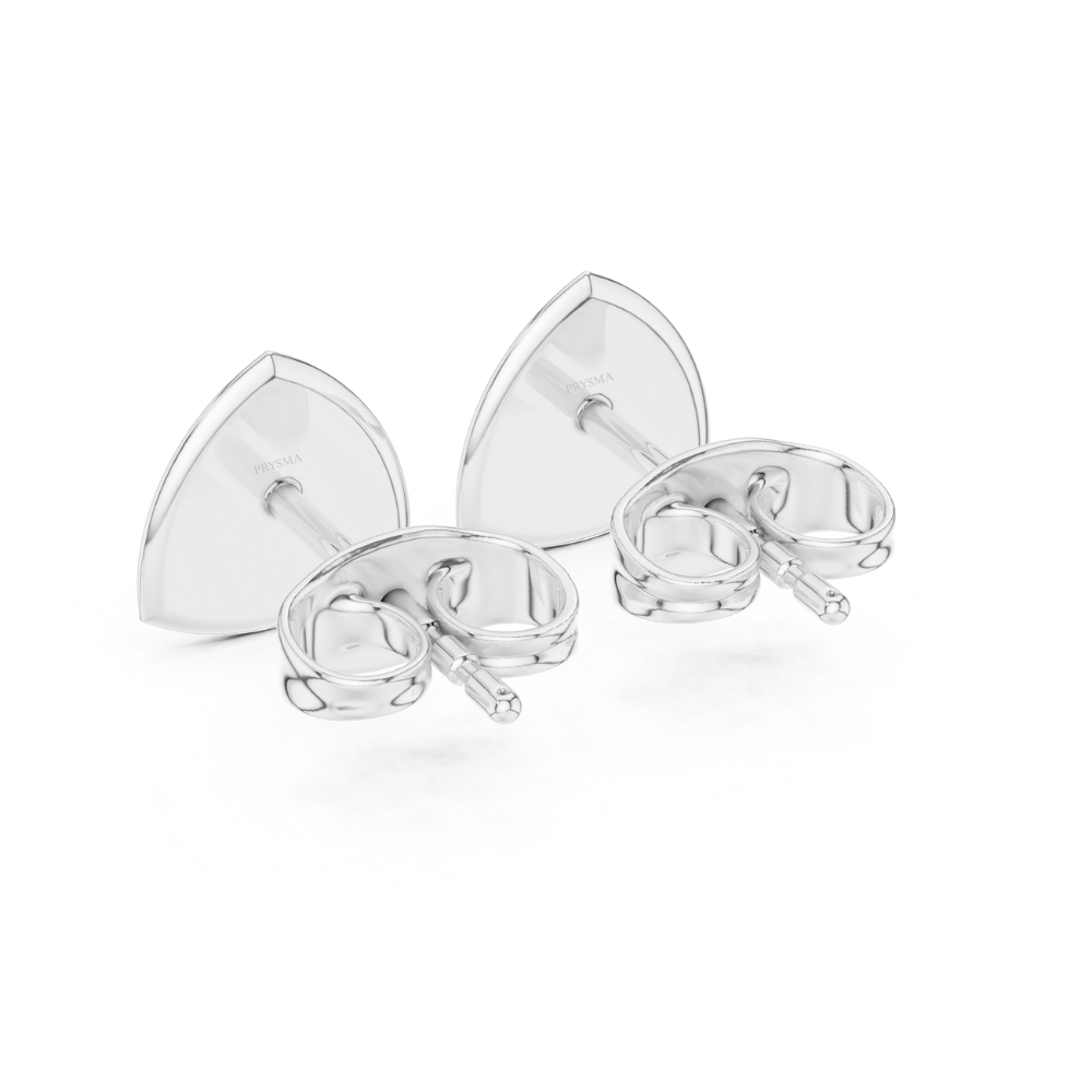 Radiant Cluster Trillion Diamond Stud Earrings