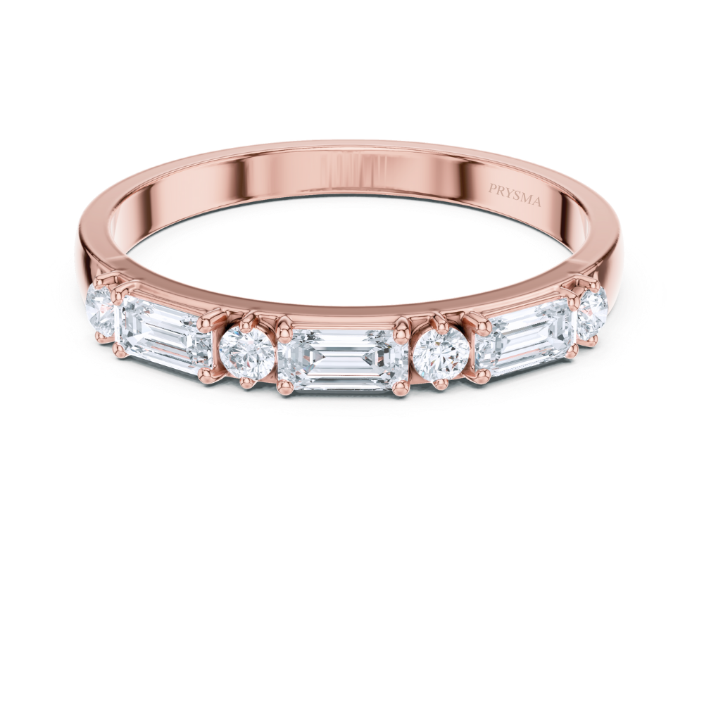 Aurora Mixed-Cut Diamond Band