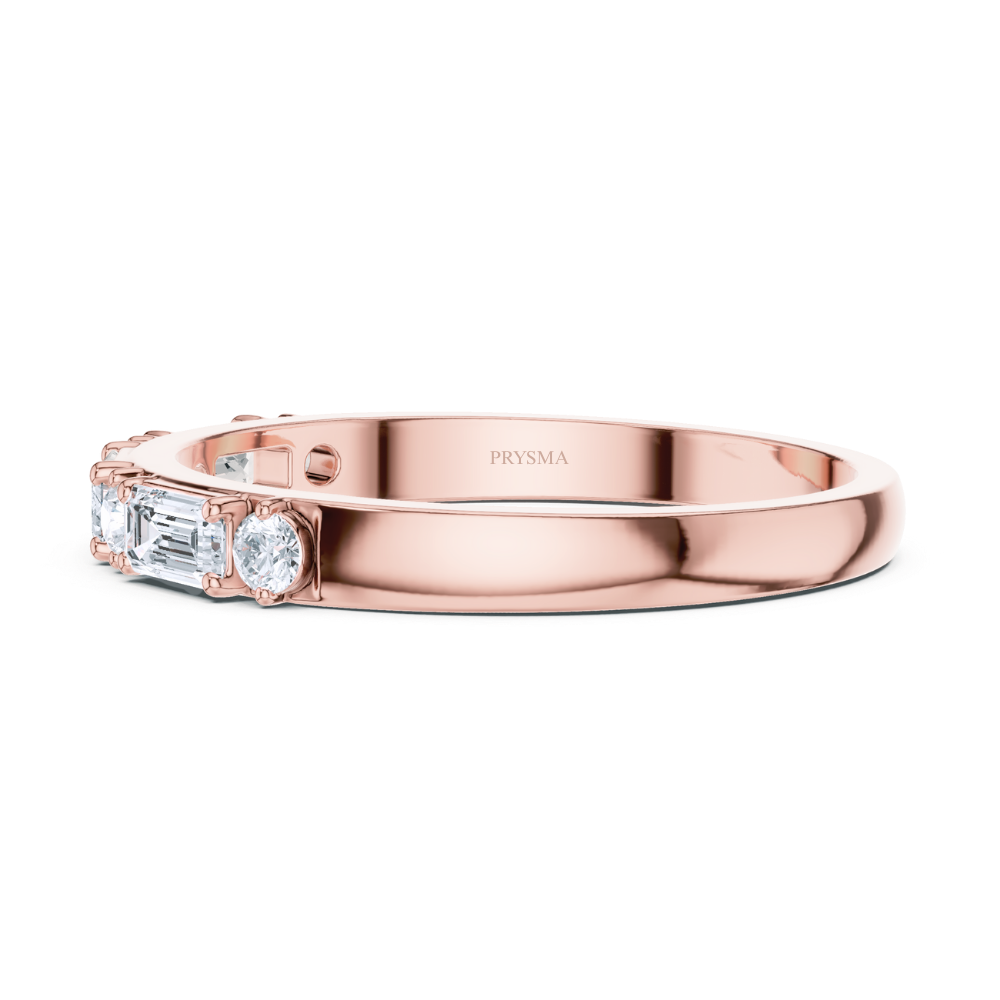 Aurora Mixed-Cut Diamond Band