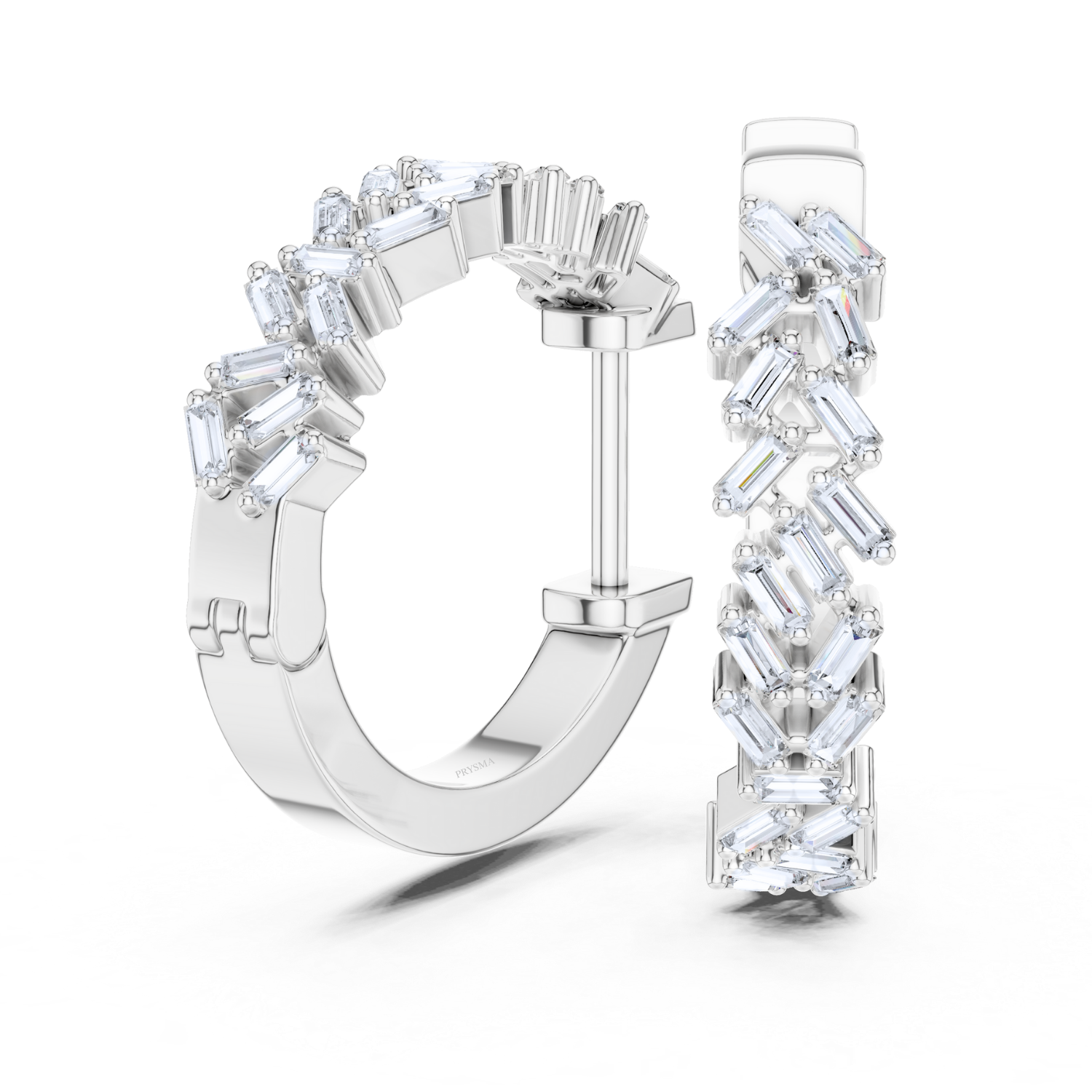 Ethereal Baguette Hoops