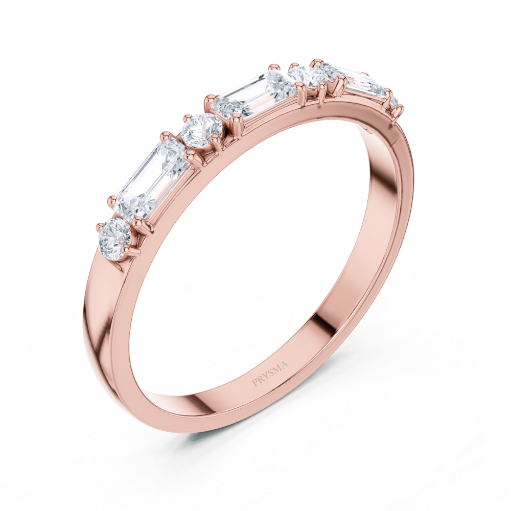 Aurora Mixed-Cut Diamond Band