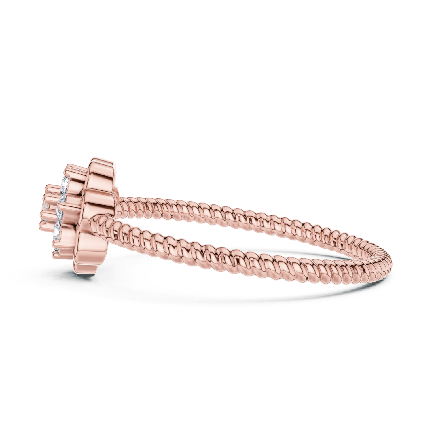 Blooming Petal Diamond Ring