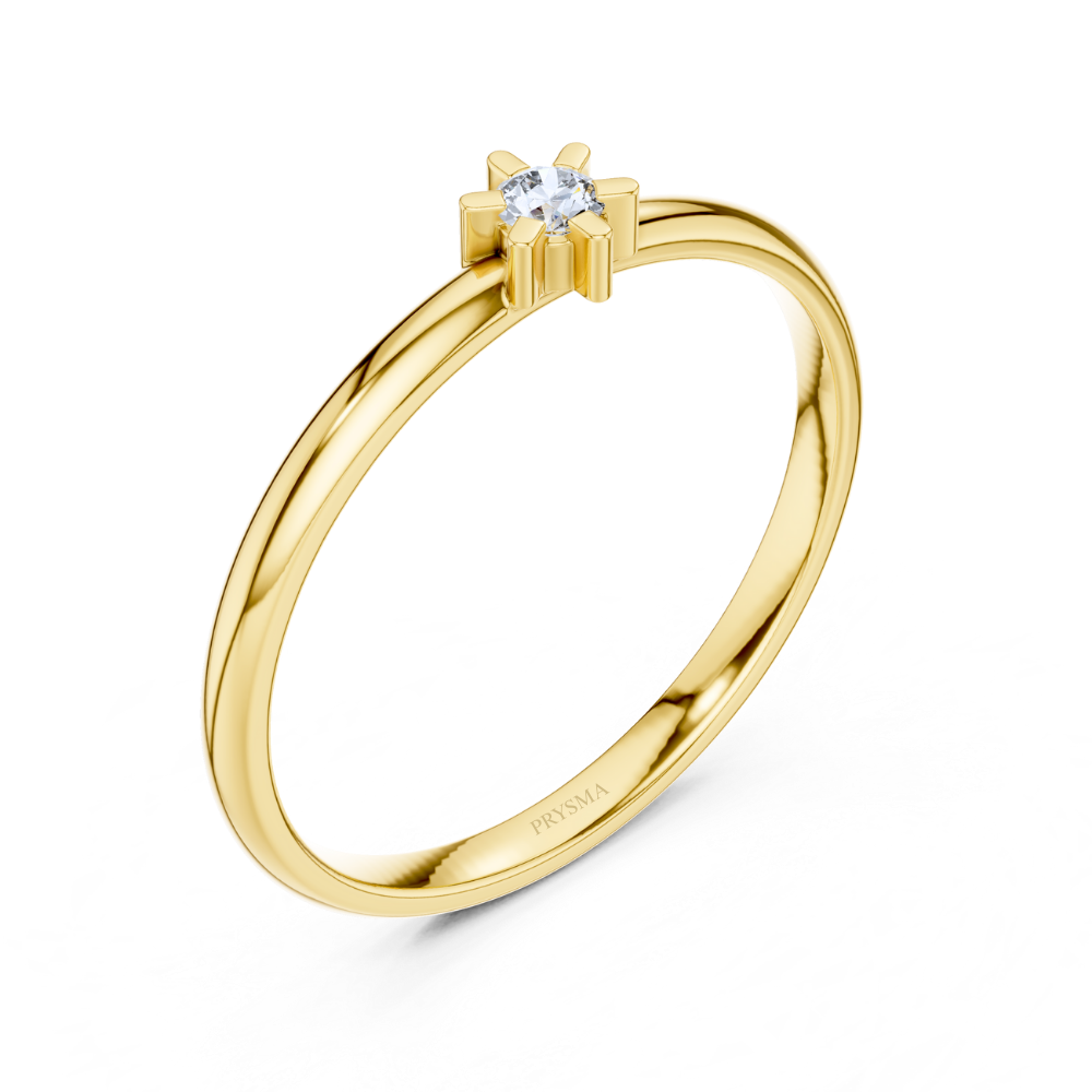 Solara Diamond Solitaire Ring
