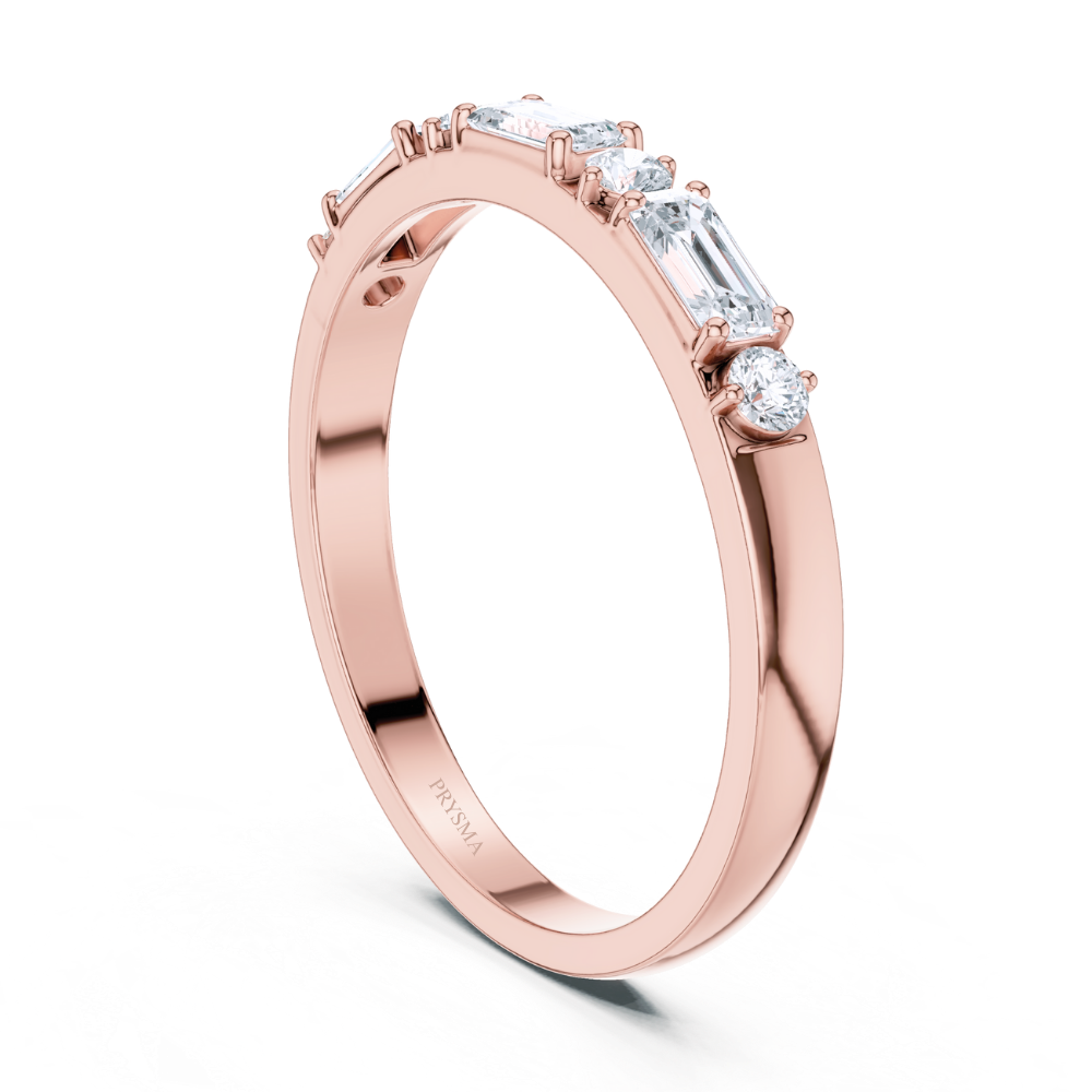 Aurora Mixed-Cut Diamond Band