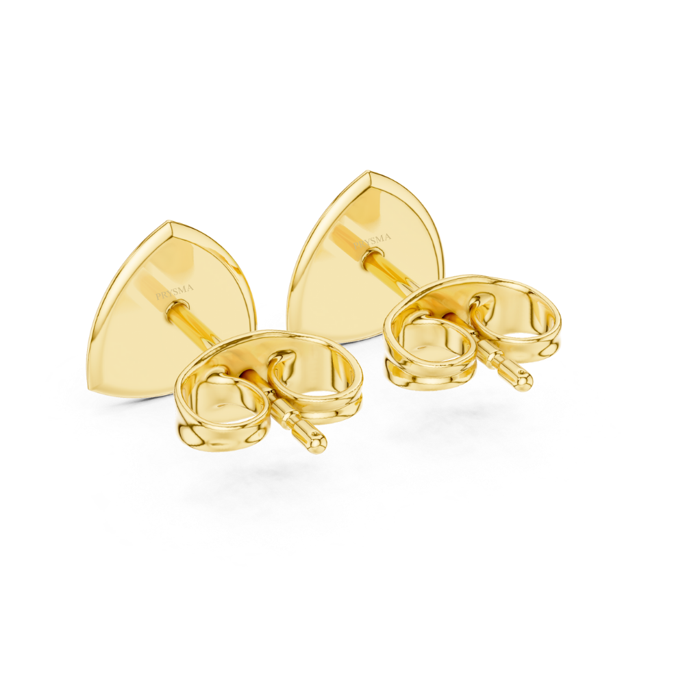 Radiant Cluster Trillion Diamond Stud Earrings