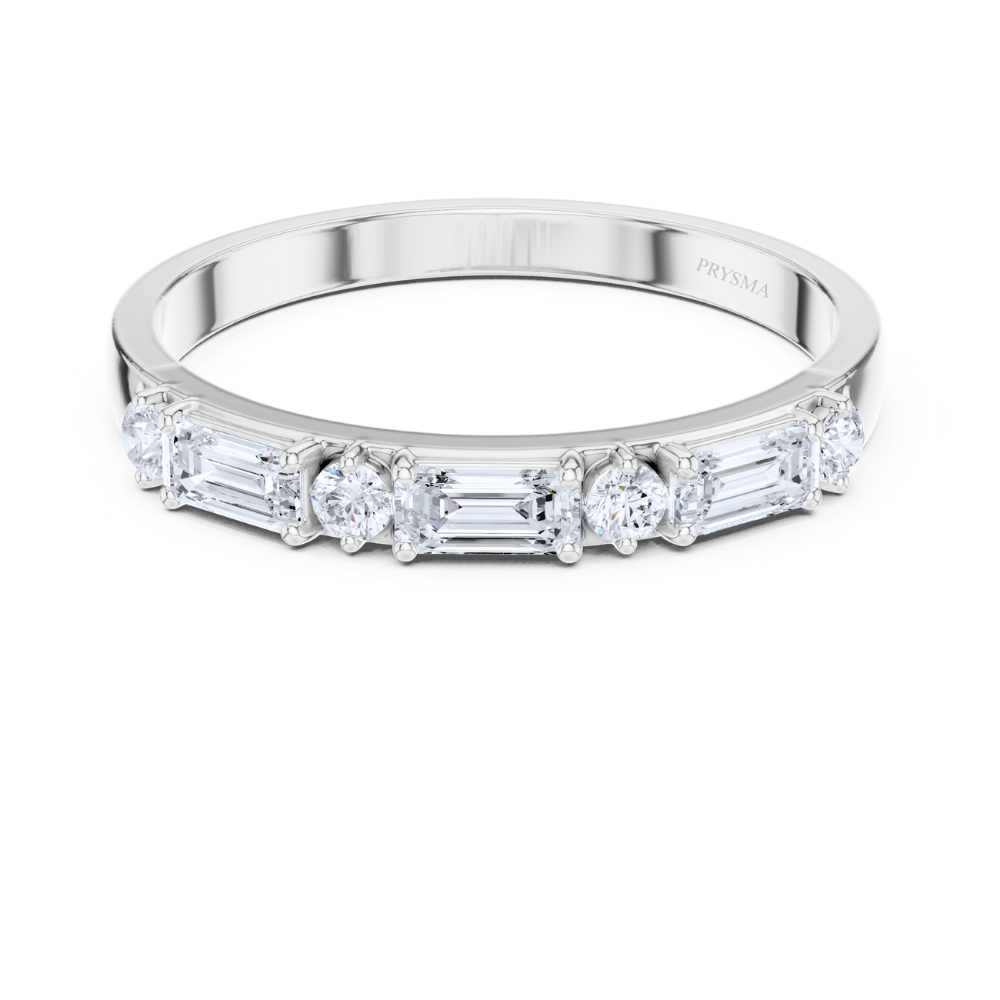 Aurora Mixed-Cut Diamond Band
